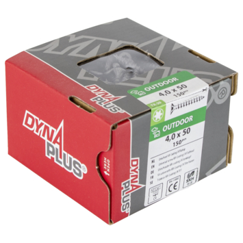 Dynaplus Schroef universeel platkop AR-coating TX-20 4.0x50 150 stuks