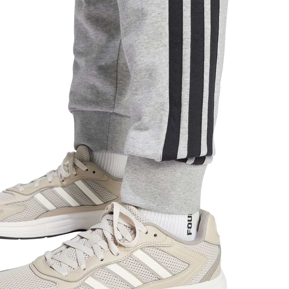 adidas Essentials 3-Streifen French Terry Hose Herren grau