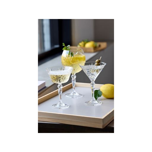 Lyngby Glas Melodia 4-pak Champagneskål, Klar, 26 cl