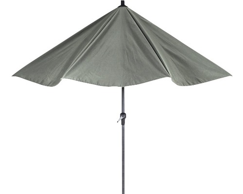 Avio parasol, polyester, Ø 350 cm, antraciet olijf
