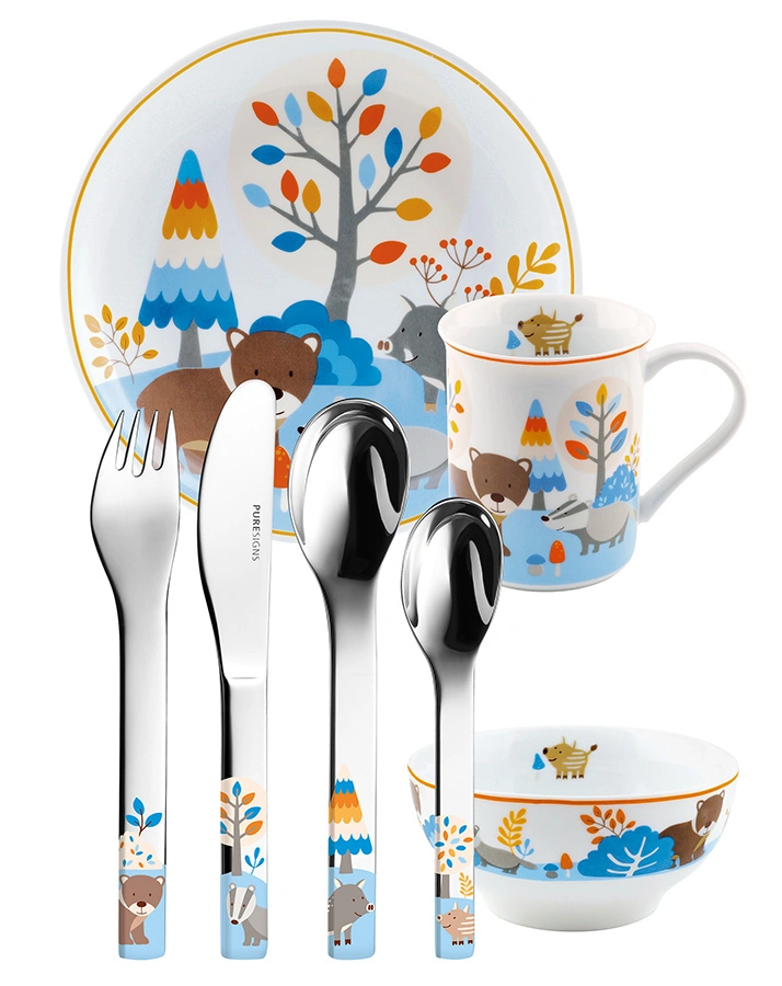 Kindergeschirr-Set FRIENDS 7-teilig