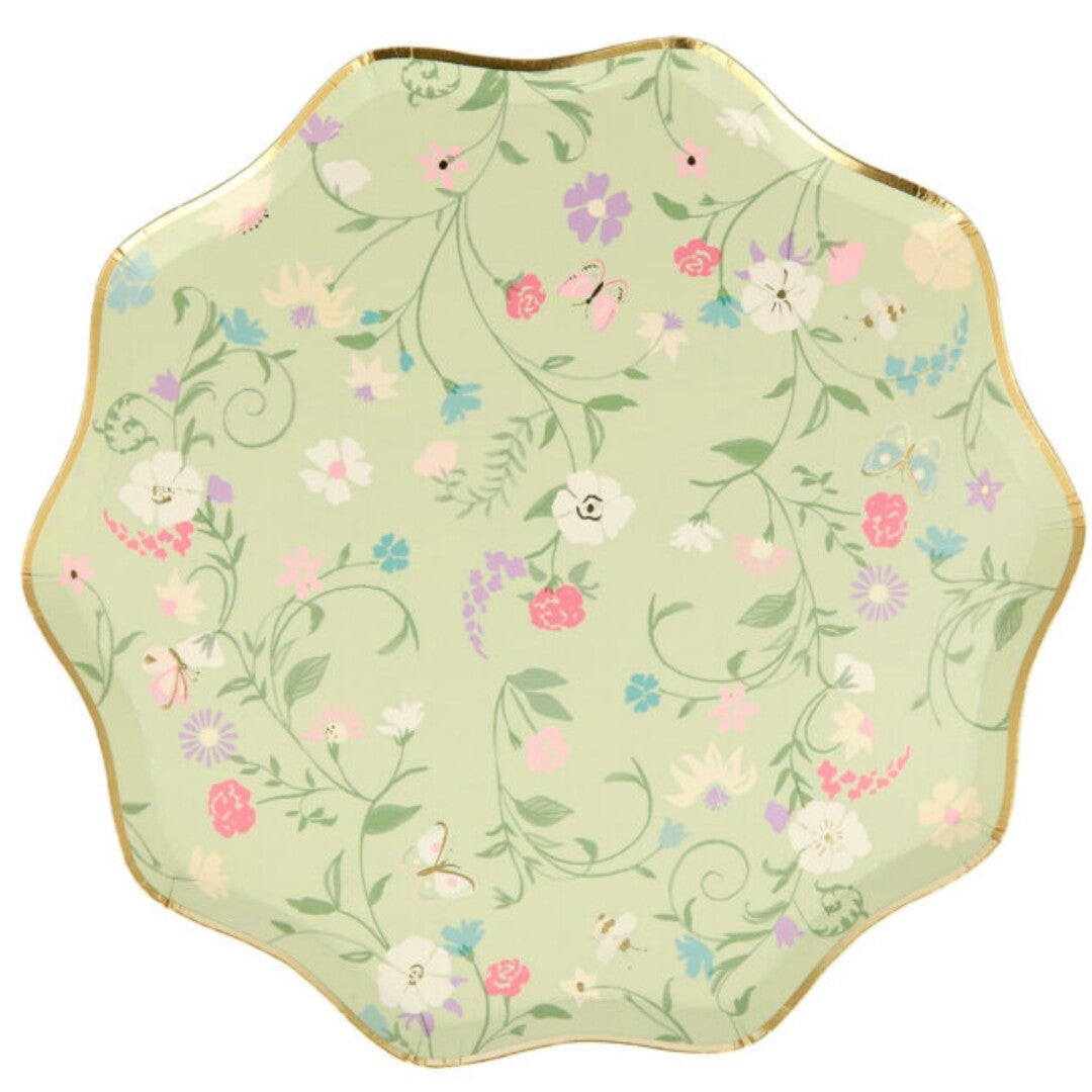 Meri meri borden ladurée paris floral - 8st