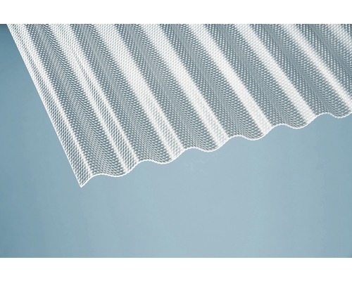 Gutta acryl golfplaat Sinus 76/18 honingraatstructuur kristalhelder slagvast 2000 mm x 1045 mm x 3 mm