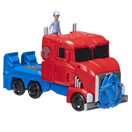 Hasbro Transformers EarthSpark Spin Changer Optimus Prime und Robby Malto Figur