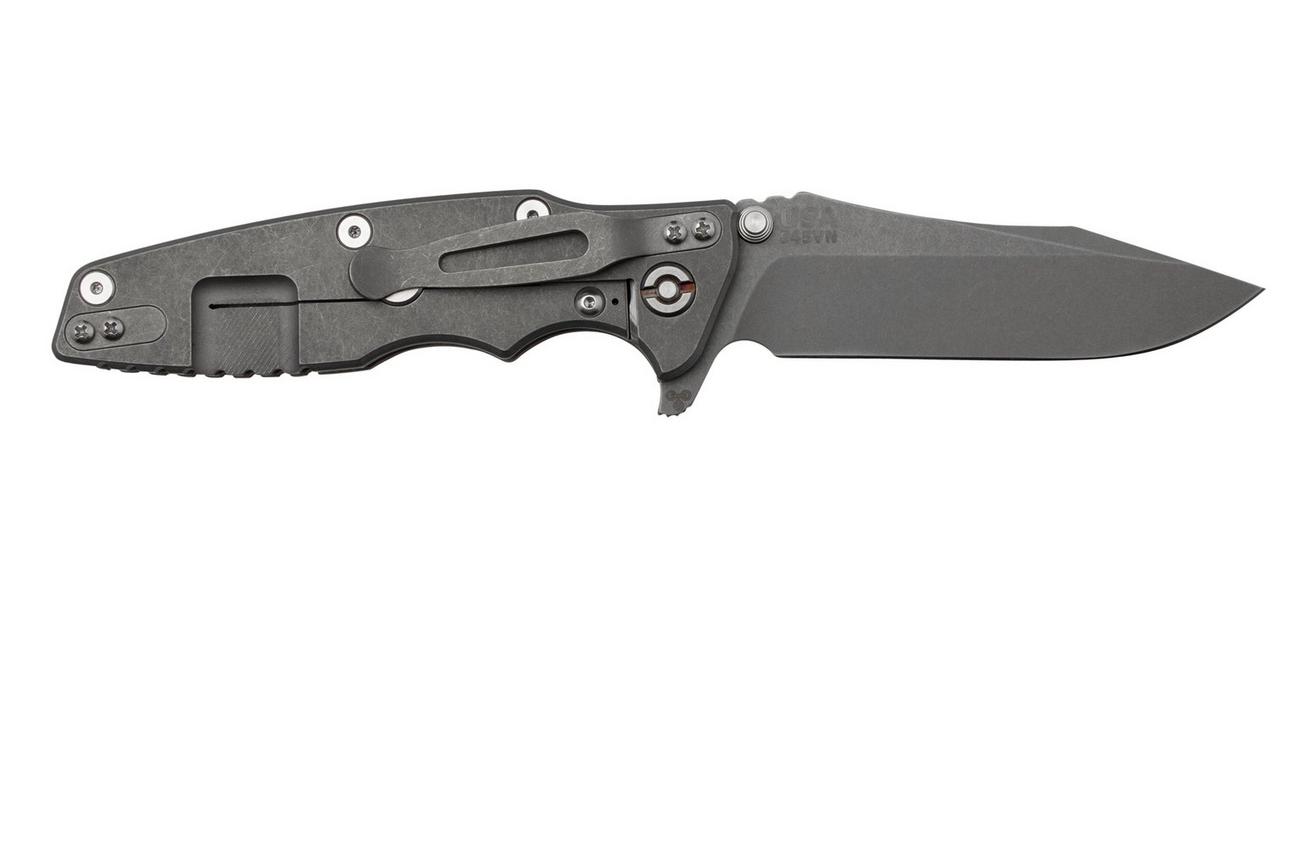Rick Hinderer Eklipse 3.5” Spearpoint S45VN, Working Finish, Red G10, zakmes
