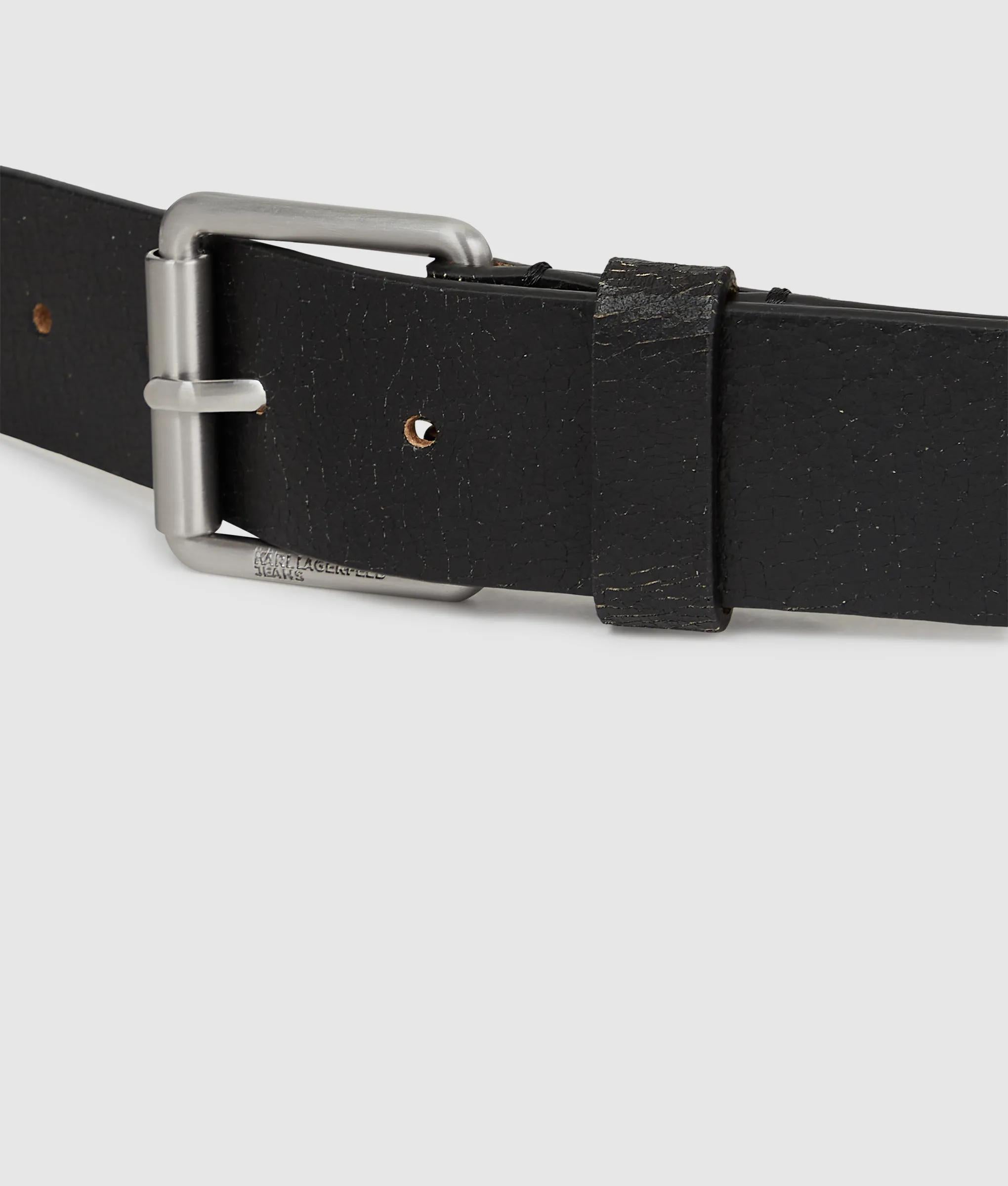 Verweerde leren riem