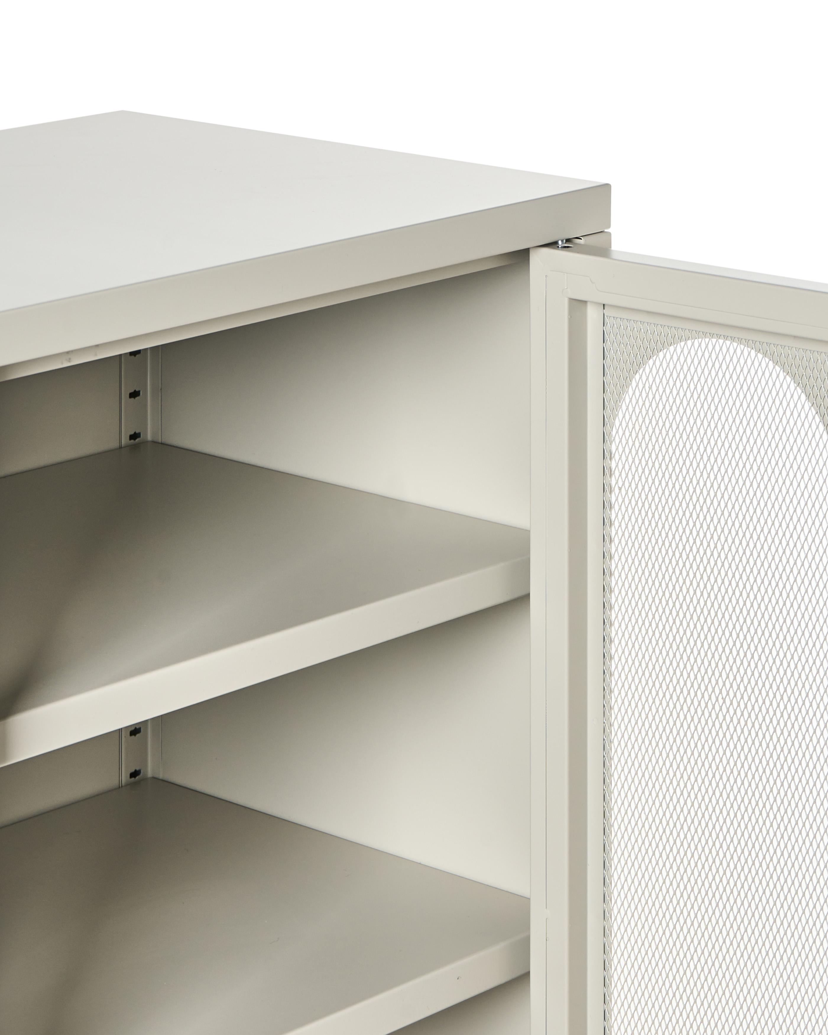 Dressoir met 2 deuren SOLETTA Metaal Beige