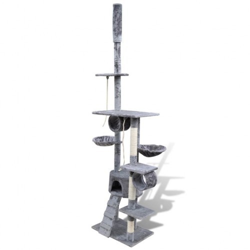 Arranhador XL para gatos com postes, cinza