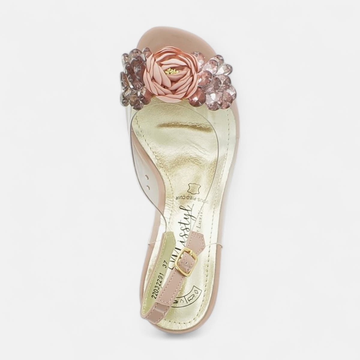 Nu-pieds à talon Femme rose
