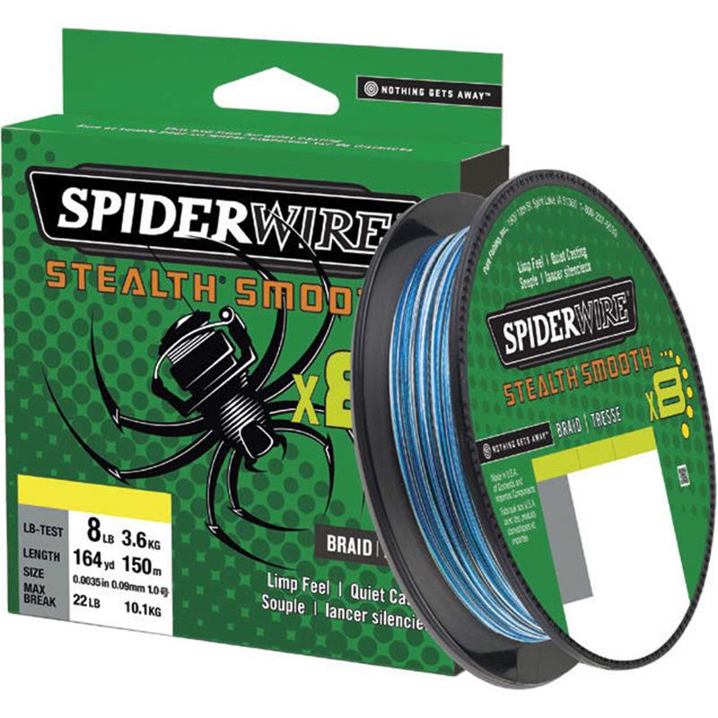 Tresse Spiderwire Stealth Smooth 8 Blue Camo - 300M