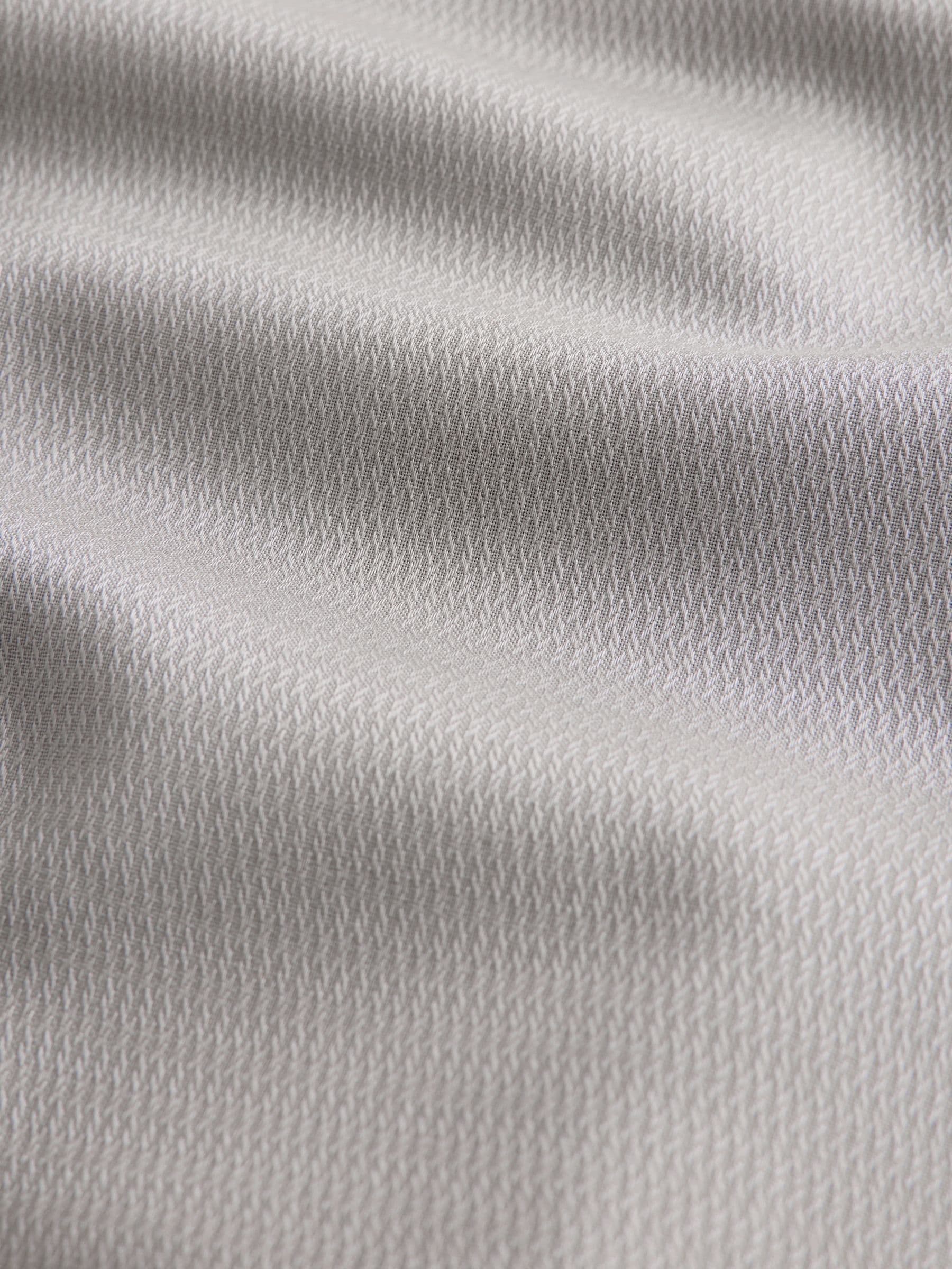 Naturel bruin - Normale Pasvorm - Onderhoudsvriendelijk, getextureerd, slim fit overhemd met enkele manchet