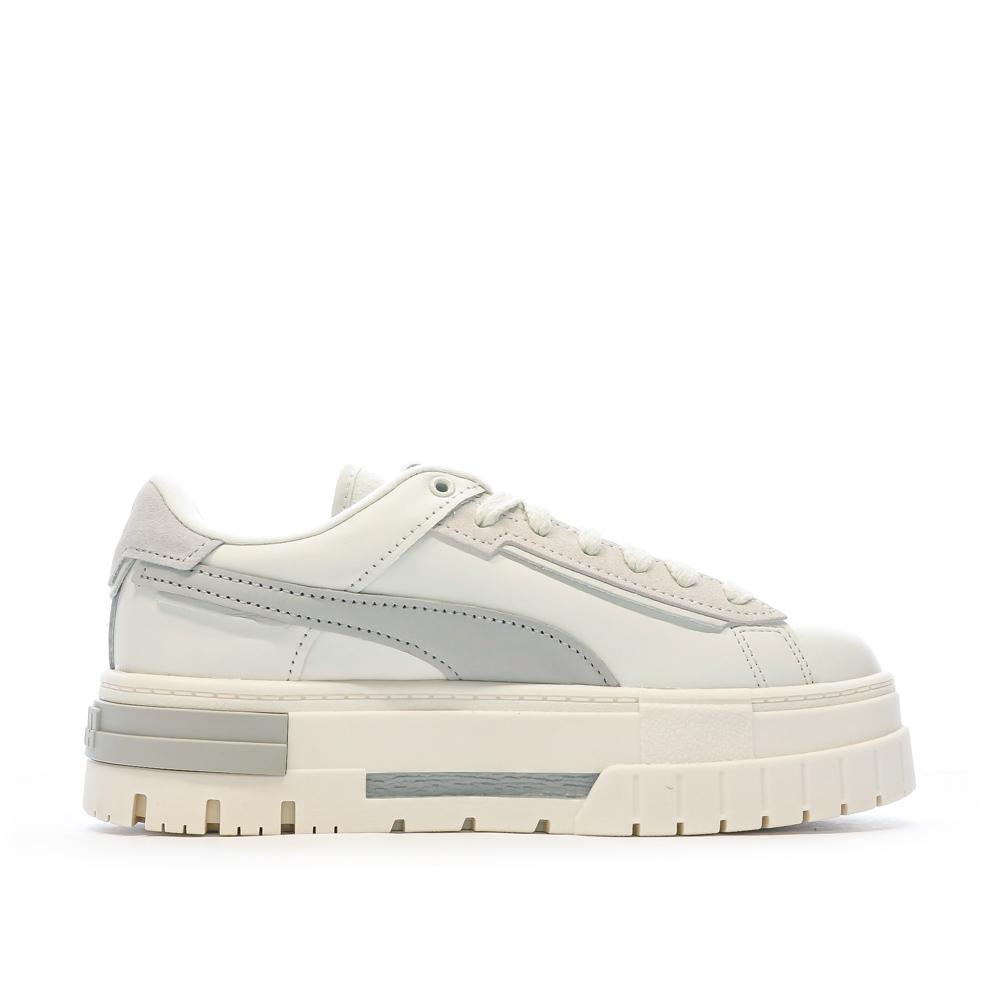 Puma Baskets Écru/Gris Femme Puma Mayze Crashed Selflove