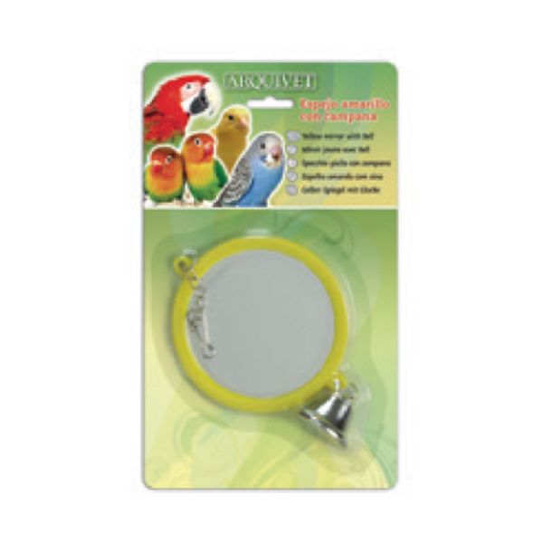 Arquivet Espelho Amarelo com Sino 12x8x2 cm