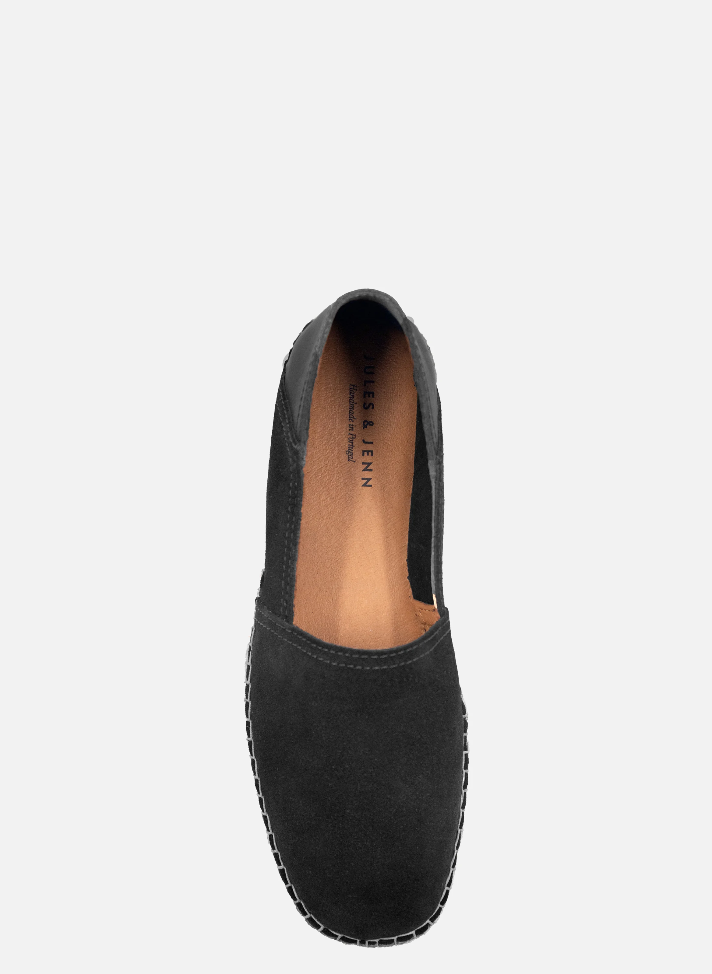 Espadrilles homme cuir daim | Noir