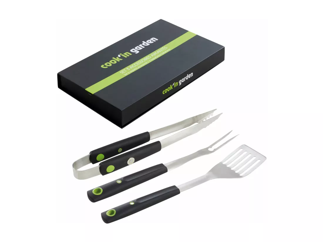Coffret de 3 accessoires aimantés pour barbecue - COOK'IN GARDEN