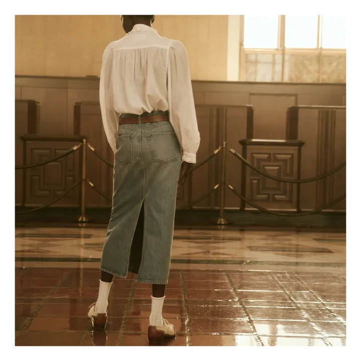 The Great Jupe The Column | Denim stonewashed
