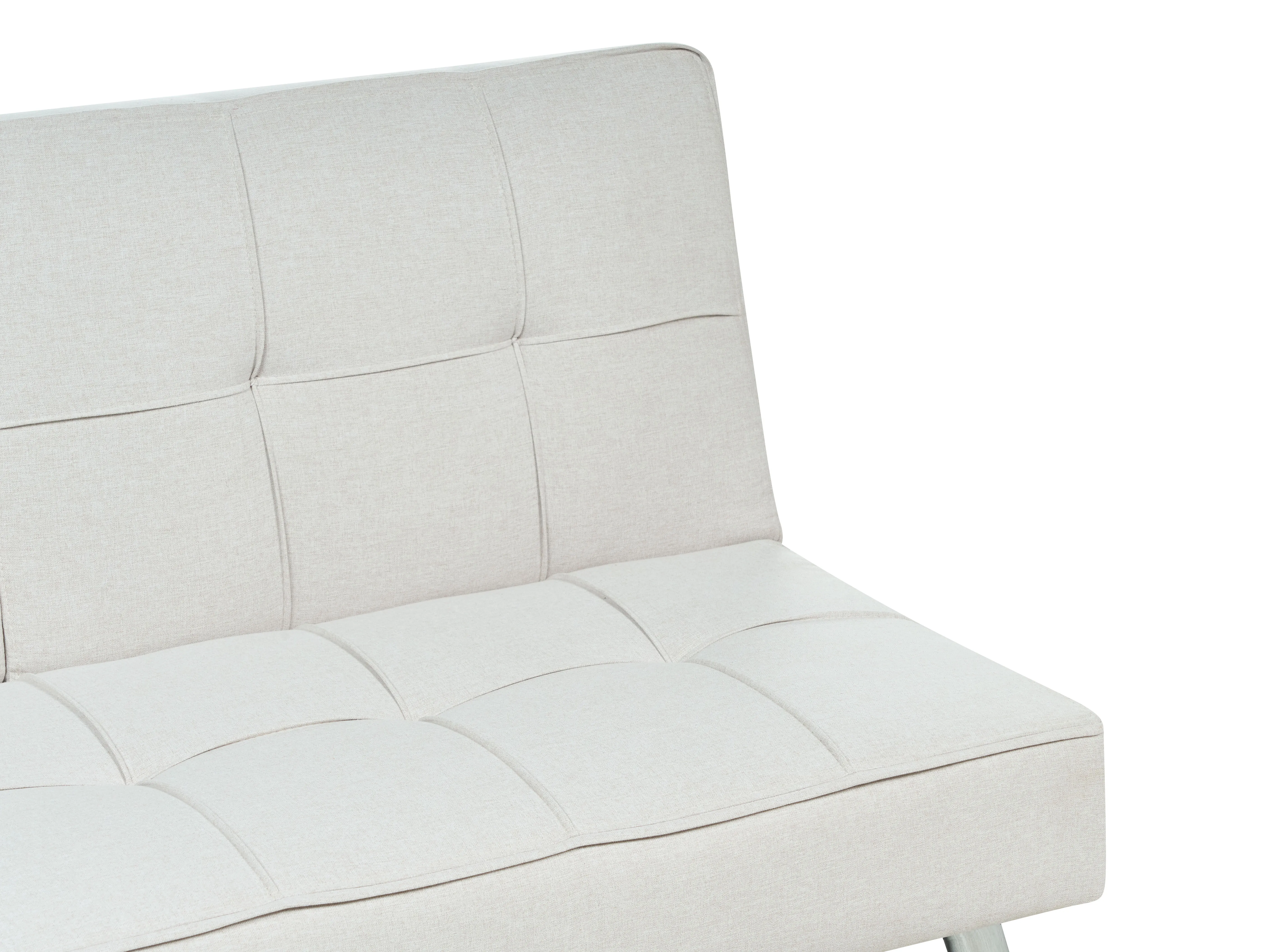 Slaapbank 3-zits ROXEN Stof Lichtbeige