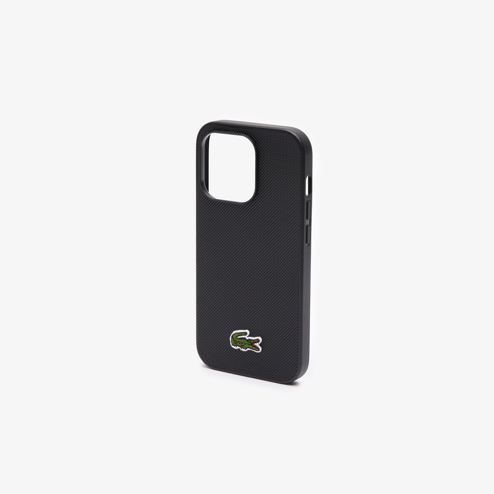 Coque iPhone 14 Pro effet petit piqué Coques iPhone - Noir - Lacoste - Unisex