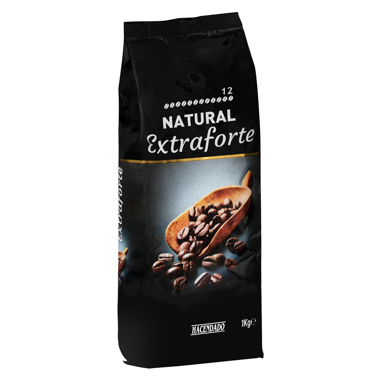 Café en grains extra fort Hacendado