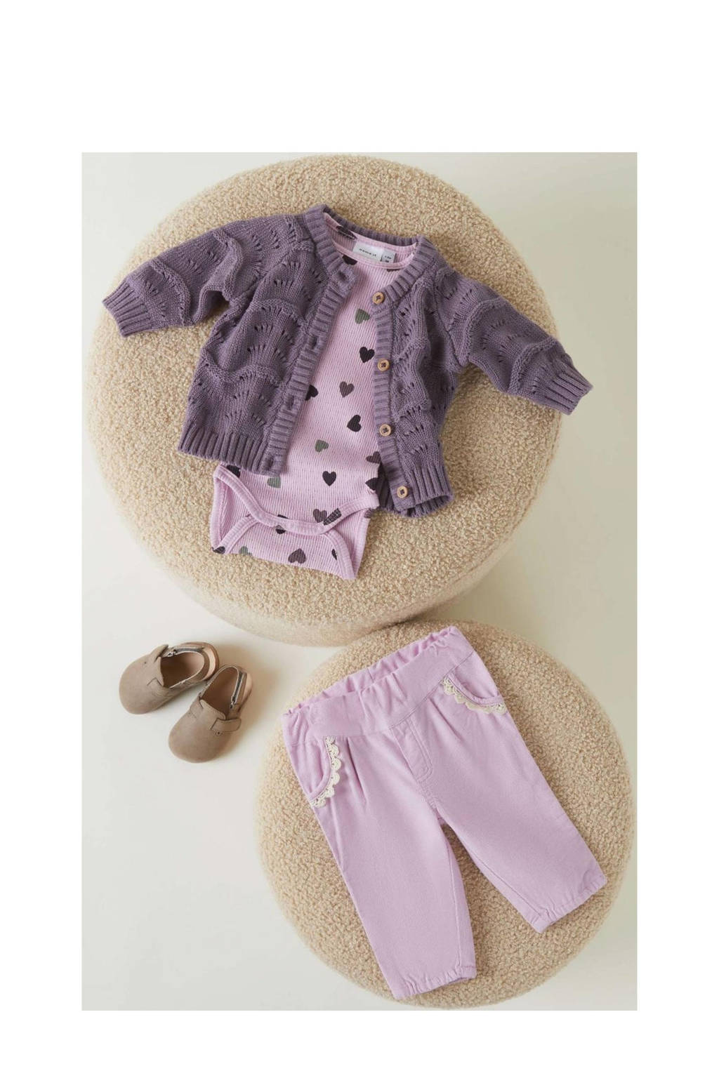 NAME IT baby vest paars