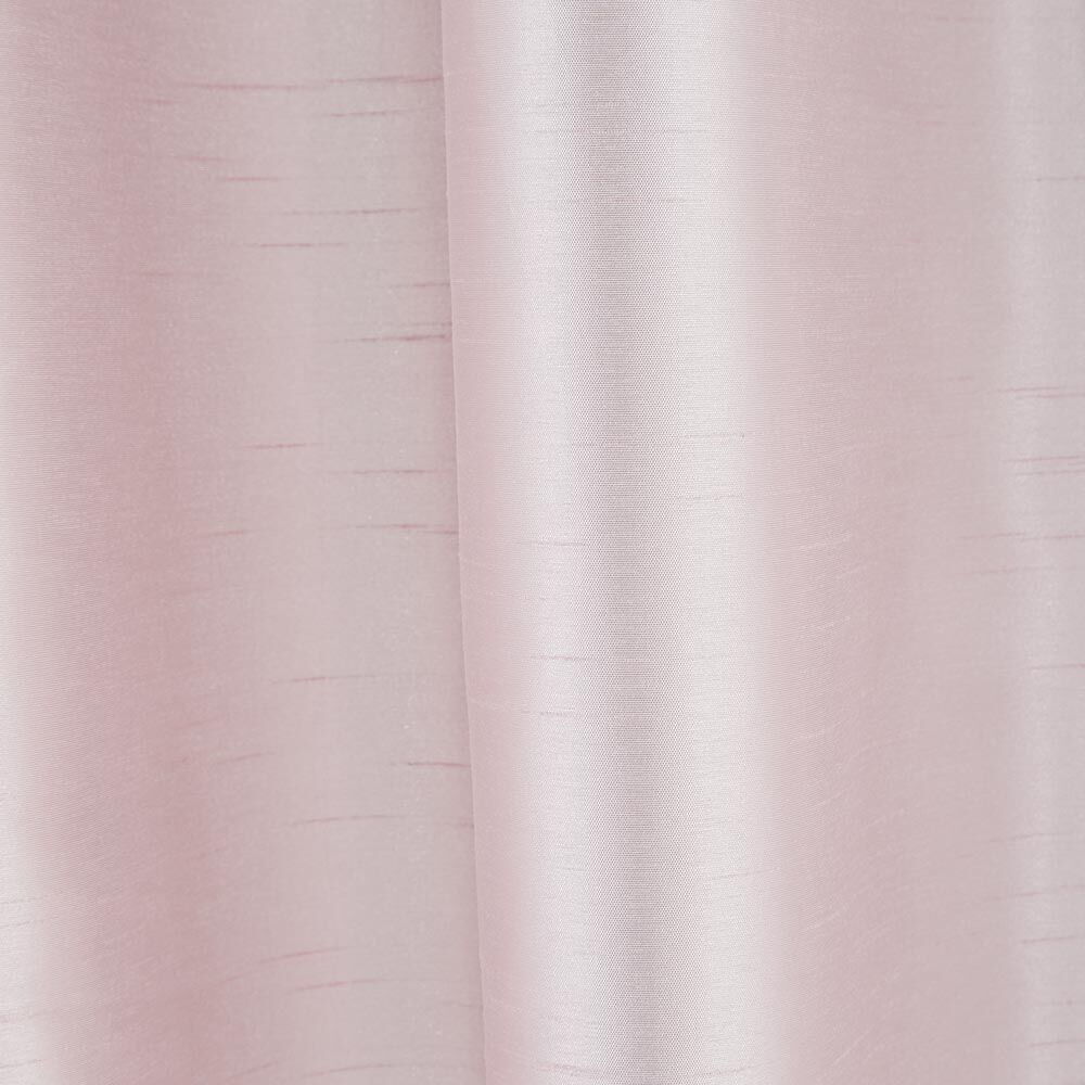 Rideau à oeillets effet taffetas rose pâle 140x240 cm