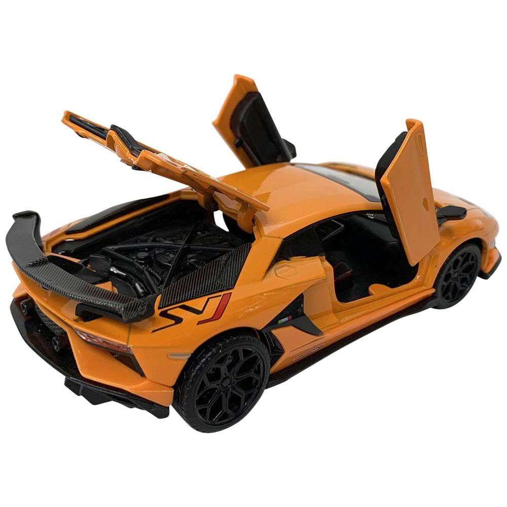 Lamborghini Aventador SVJ Pull Back Diecast-Modellauto im Maßstab 1:32
