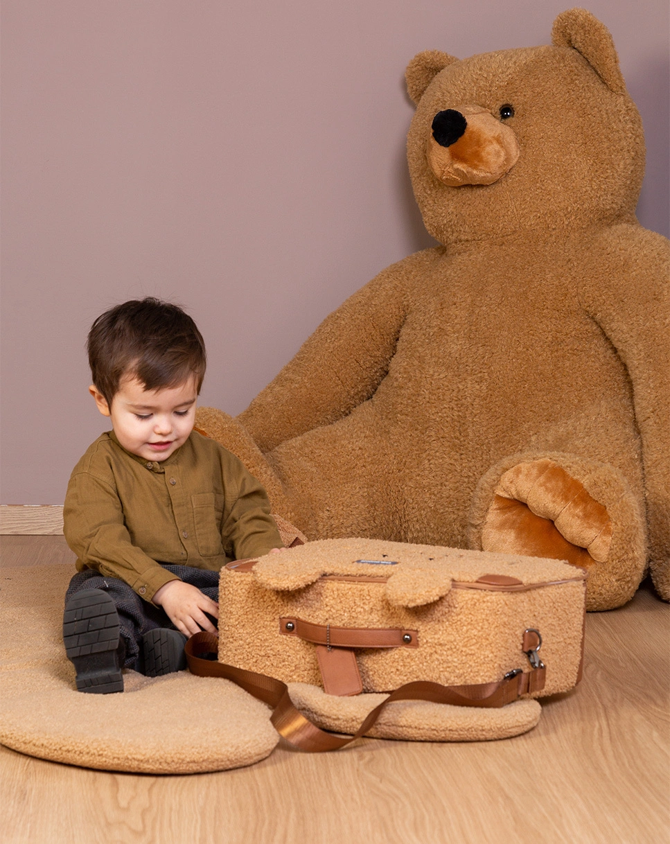 Kinderkoffer MINI TRAVELLER TEDDY (40x30x15) in braun