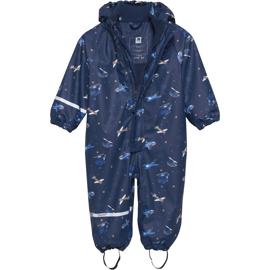 CeLaVi Regenoverall mit Fleece Pageant Blue