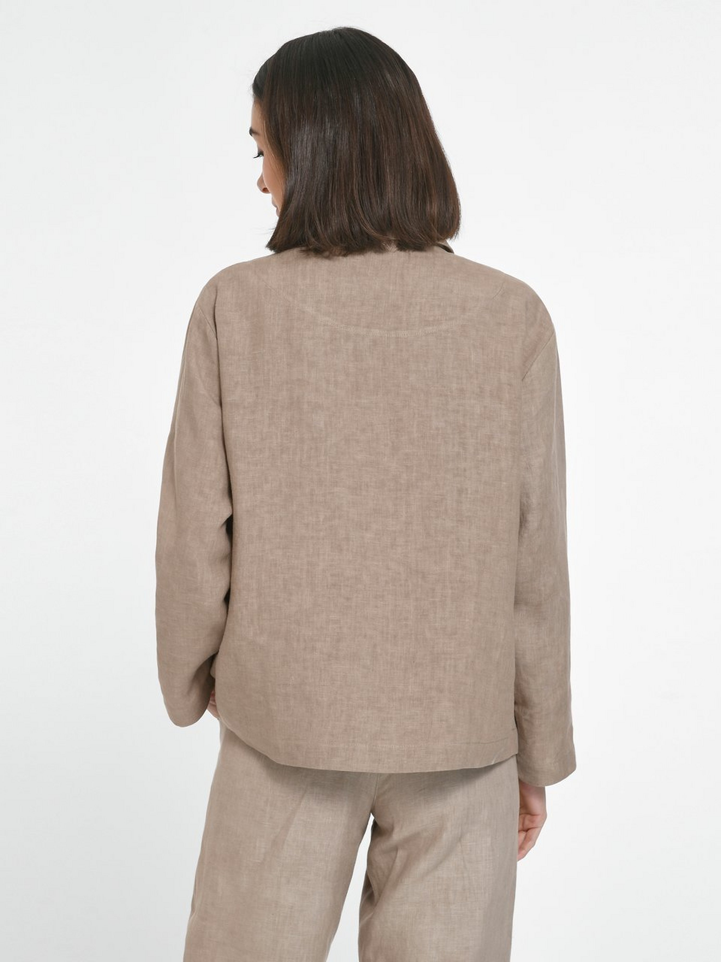 Blusen-Jacke aus 100% Leinen
