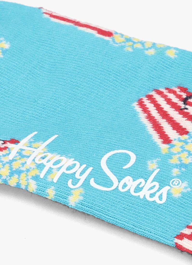 HAPPY SOCKS blauwe happy socks sokken popcorn