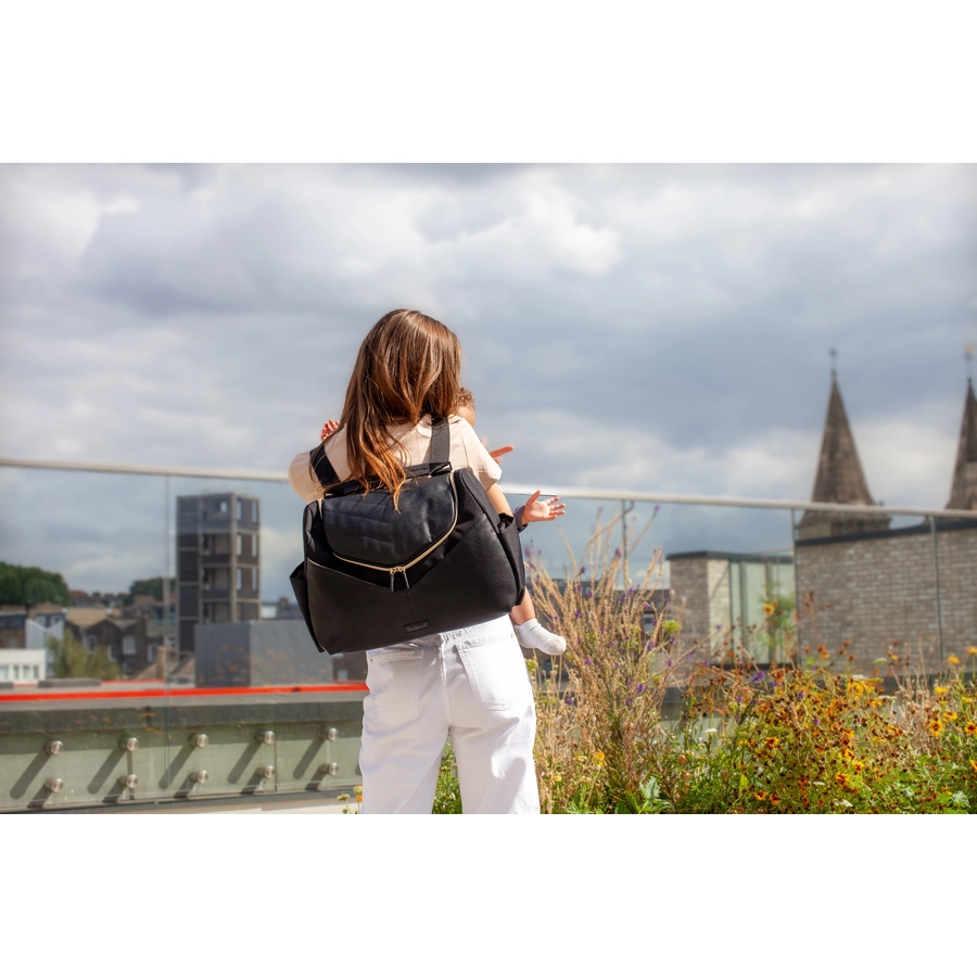 Babymel Wickelrucksack Pippa Vegan Leather Black