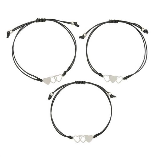 Søster armbånd 3 søstre - søsterskap vennskap armbånd