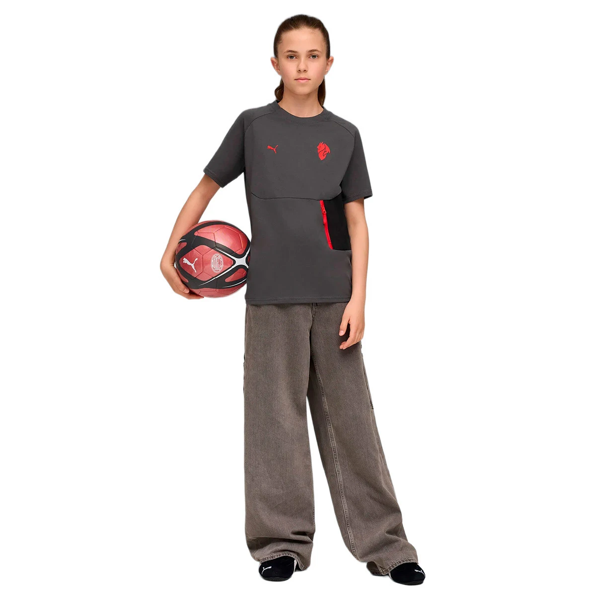 T-Shirt Puma AC Milan Fanswear 2025-2026 Criança