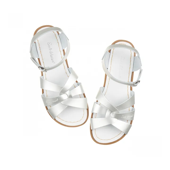 Salt-Water Sandales Cuir Waterproof Original | Argenté