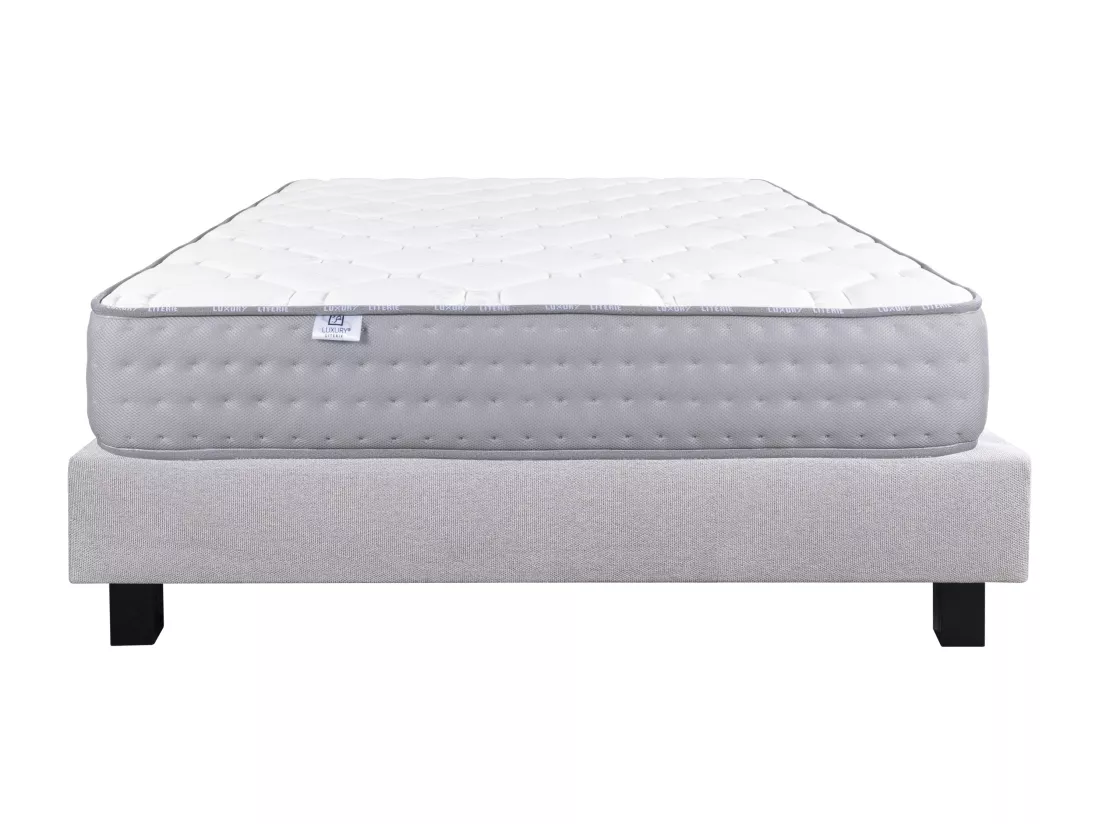 Ensemble Matelas 160x200 cm, Zen, 20 cm + sommier gris