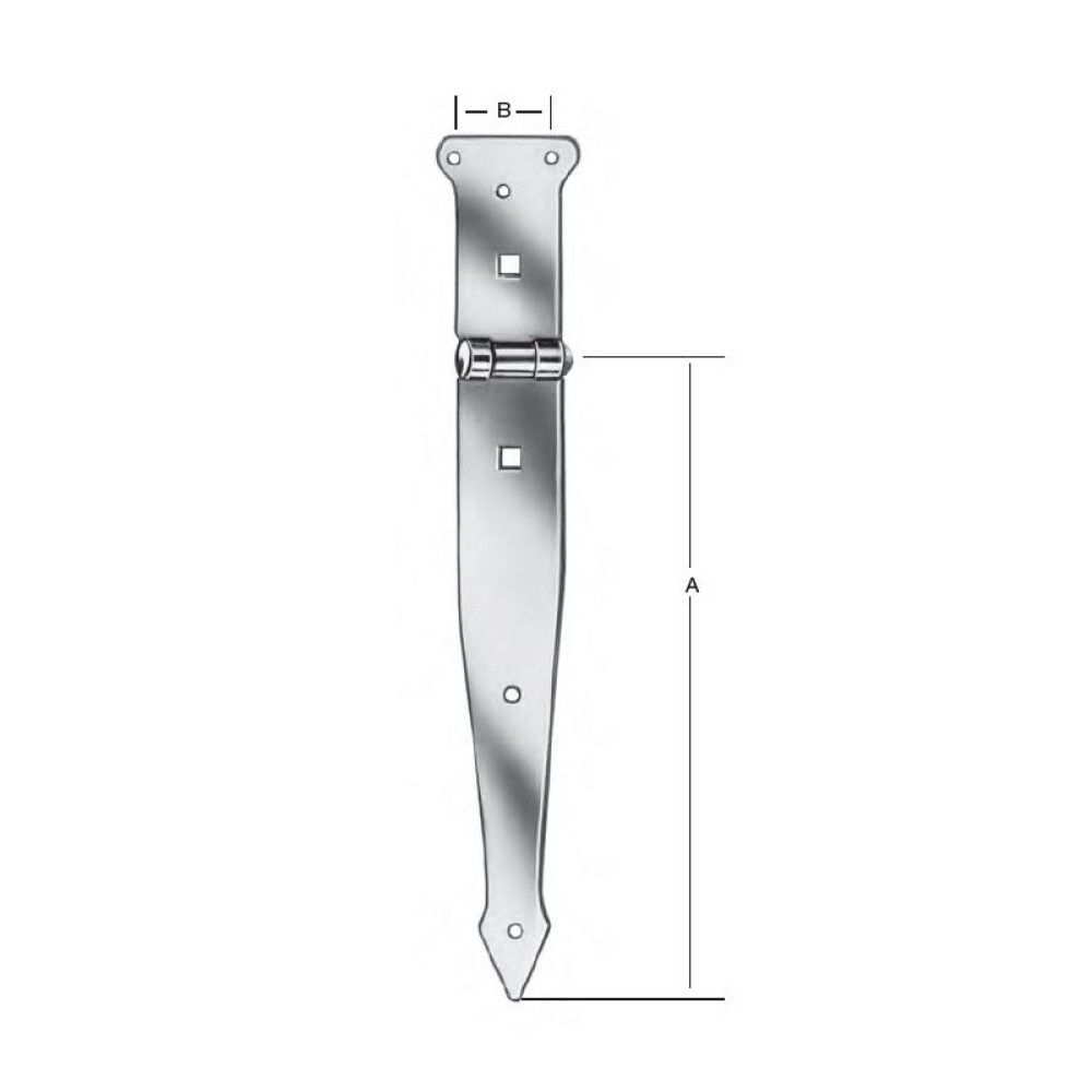 STALLHENGSEL VORMANN GALVANISERT STÅL 200-300 MM