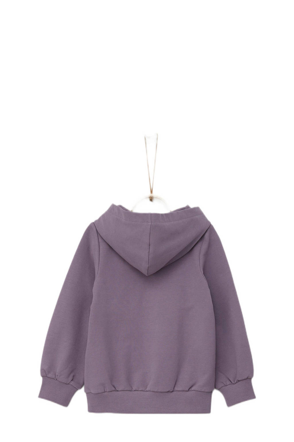 s.Oliver hoodie met printopdruk lila