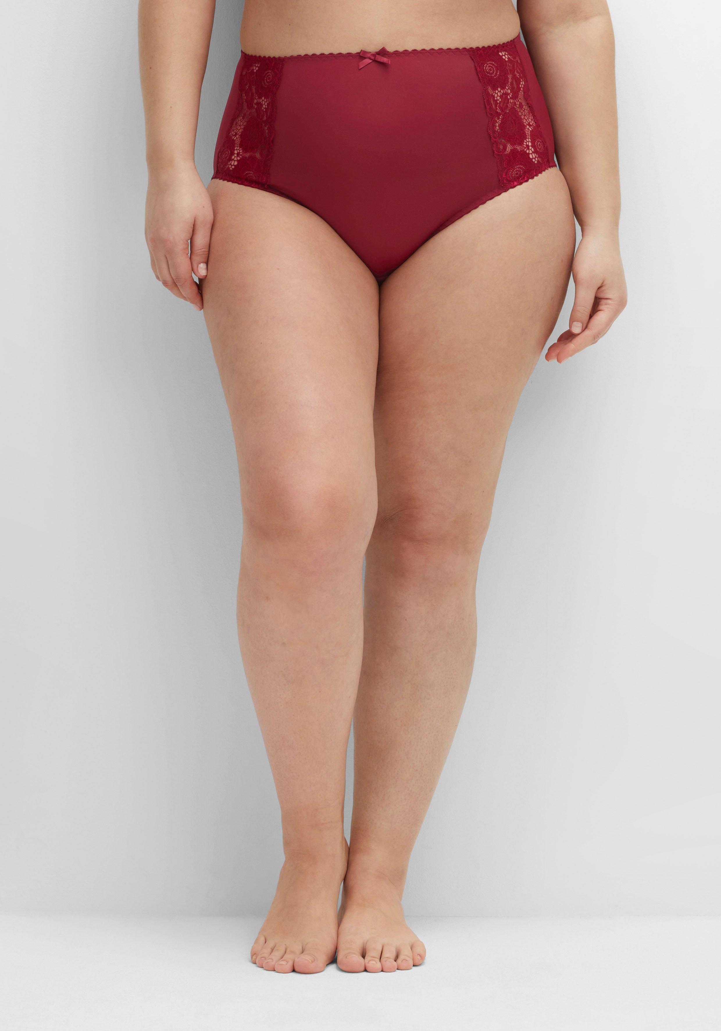 Taillenslip mit transparenter Spitze