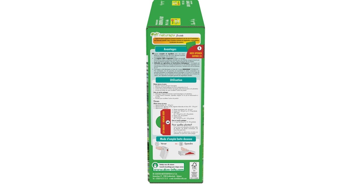 DCMMeststof Groenten & Fruit 3 kg  (Tot 40 m²)