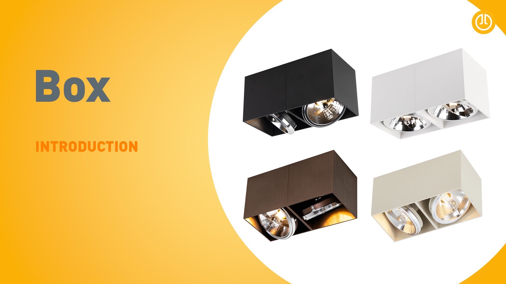 Moderne opbouwspot beige G9 draai- en kantelbaar 2-lichts - Box