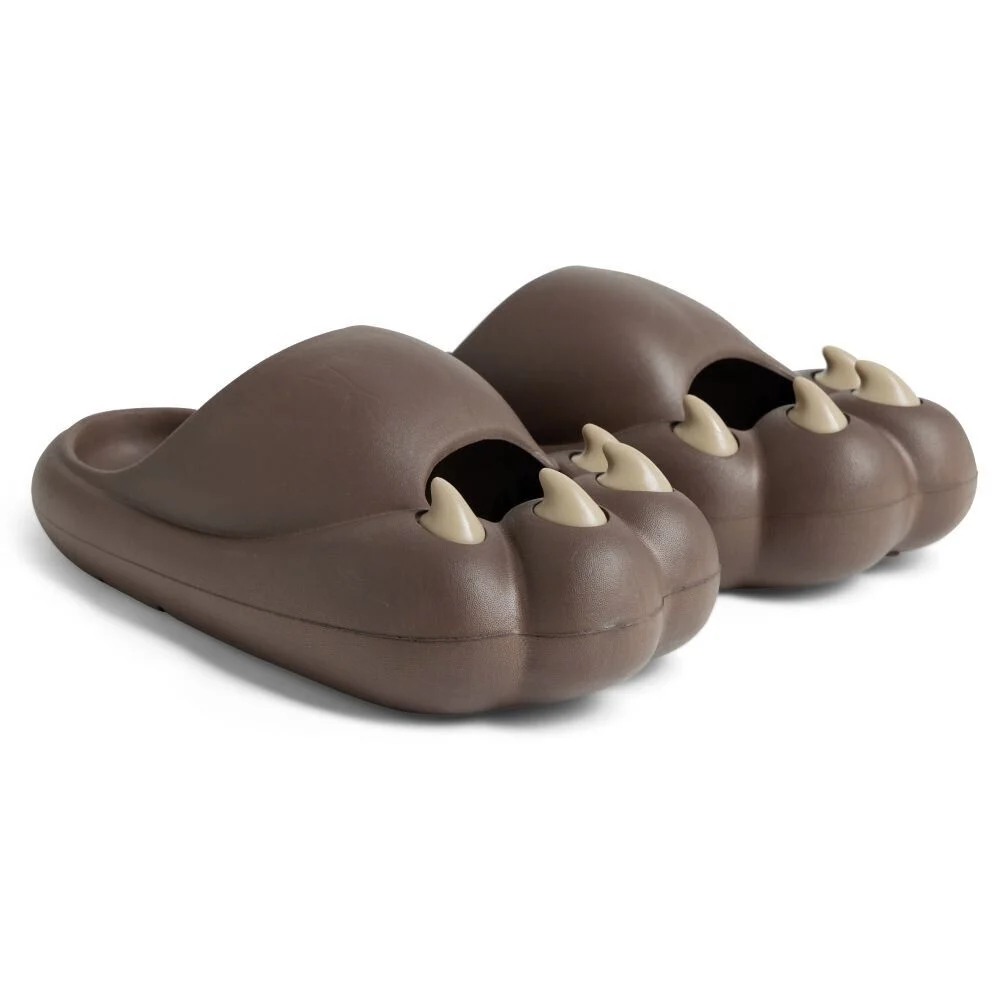 Chaussons griffe caoutchouc marron 38/39