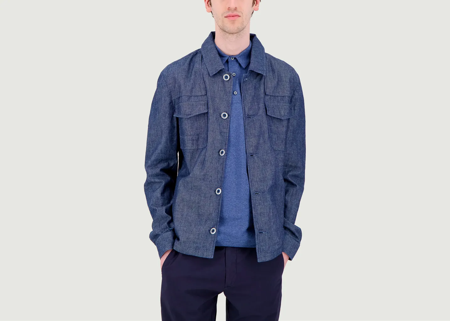 Veste workwear en denim léger JagVi Rive Gauche