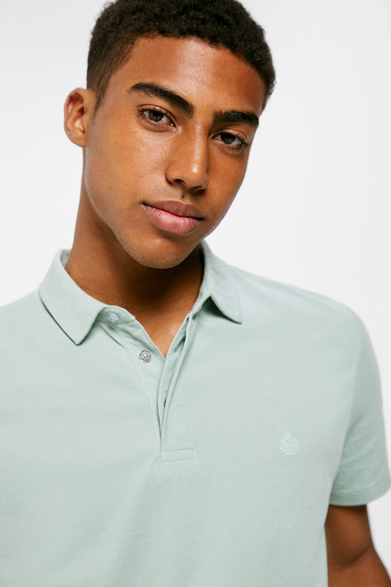 Camisa polo Oxford - verde