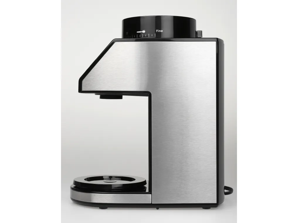 Melitta 1027-01, Burr kværn, 375 g, Konisk møtrik, LCD, Sort, Rustfrit stål, 160 W