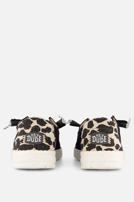 HEYDUDE Wendy Leopard Instappers zwart