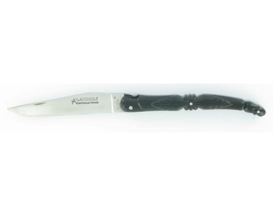 Laguiole Feuille de Mike Ebène RWL34 Couteau de Poche - Laguiole par Fontenille Pataud