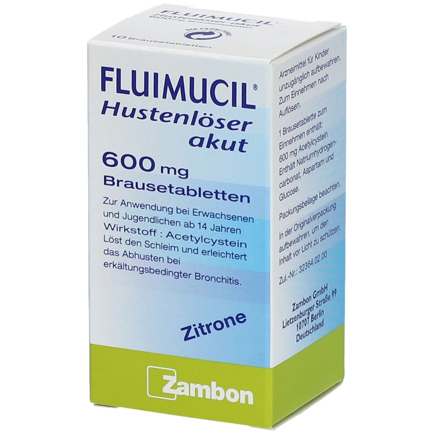 FLUIMUCIL® Hustenlöser akut 600 Brausetabletten
