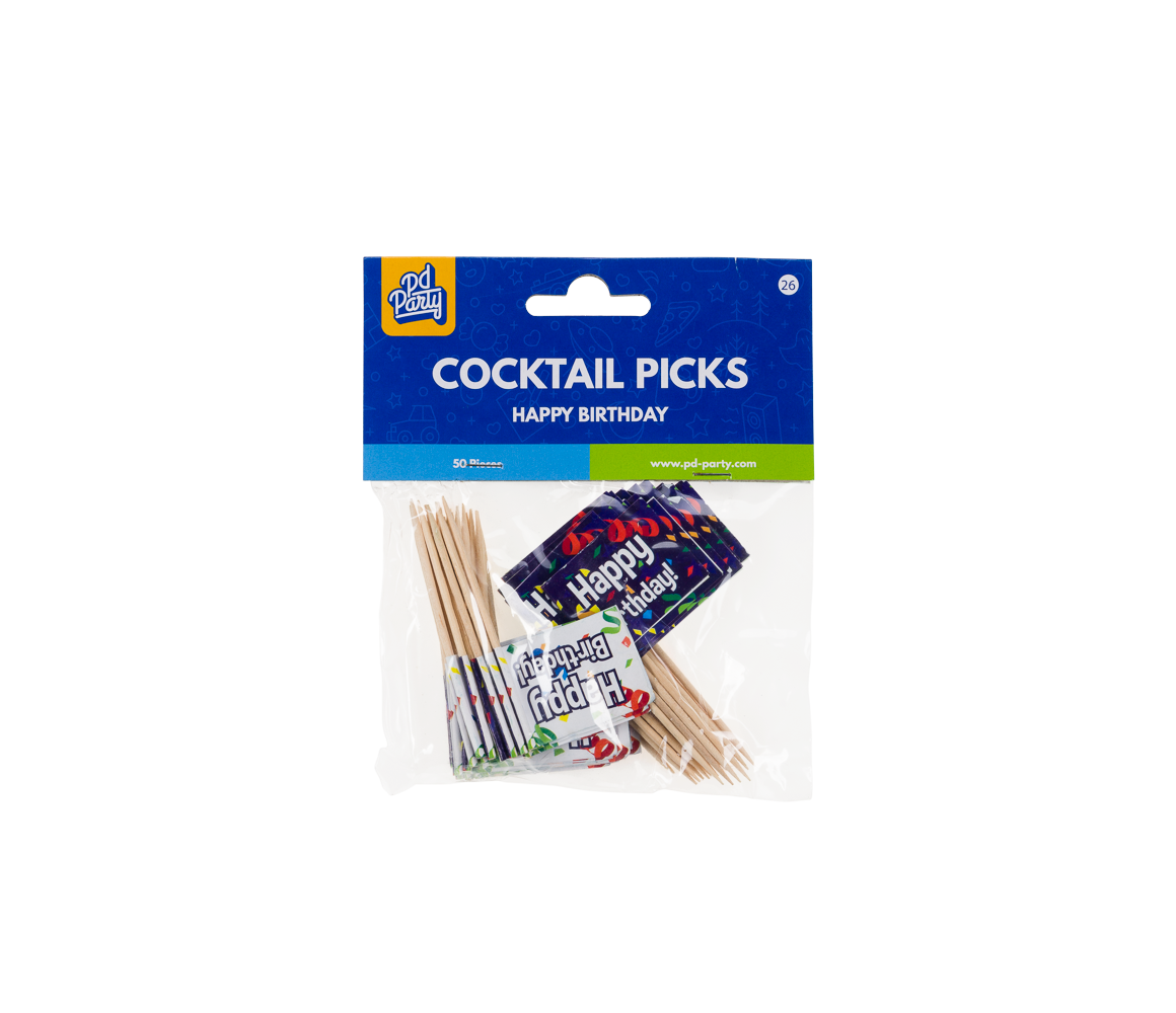 Happy Birthday Cocktailprikkers