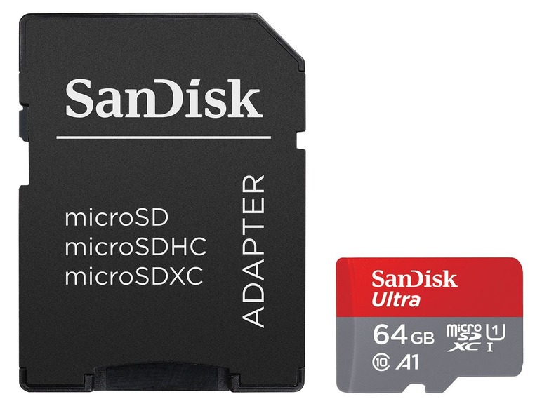 Ultra Micro SDXC 64Gb - UHS1 & A1 incl. adapter