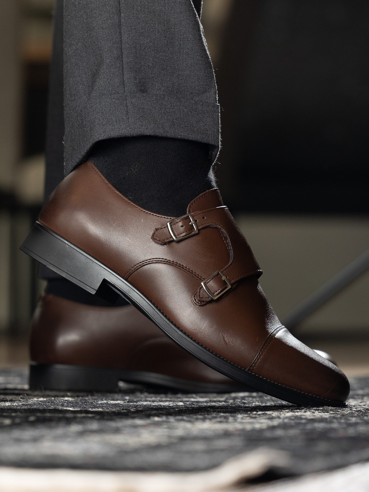 Gregers - Monkstrap Brown - Trapes Sko